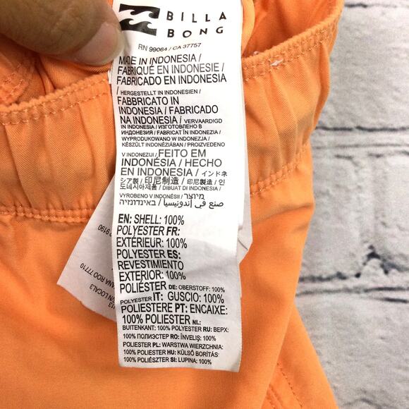 Billabong Men’s Drawstring Elastic Waist Slash Pocket Lightweight Shorts Small - Picture 7 of 10